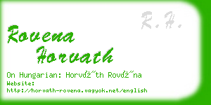 rovena horvath business card